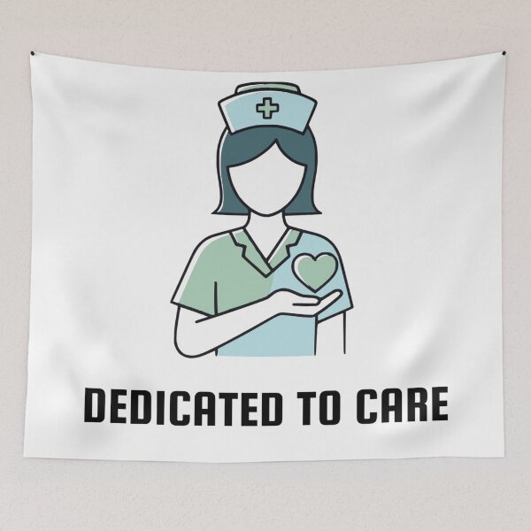 Item preview, Heart of Healthcare: Dedicated to Care Nurse Emblem designed and sold by Kubala.