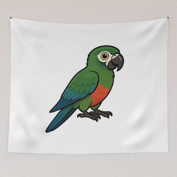 Item preview, Green-cheeked Macaw – Tropical Parrot Ara Maracana designed and sold by Dark Side of The Merch.