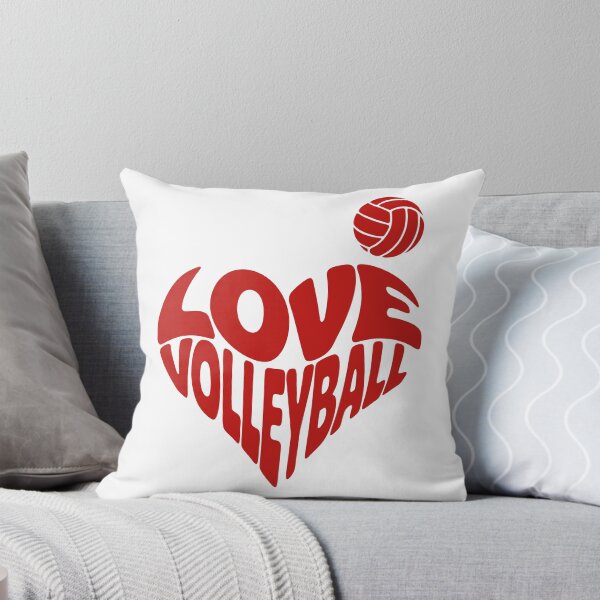 Item preview, A red heart formed with the words I love volleyball designed and sold by AFernandesDSG.