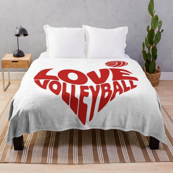 Item preview, A red heart formed with the words I love volleyball designed and sold by AFernandesDSG.