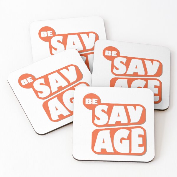 Item preview, BE SAVAGE Bold Orange & White Statement Design | Sassy Empowering Quote designed and sold by KAYJAY DESIGNS.