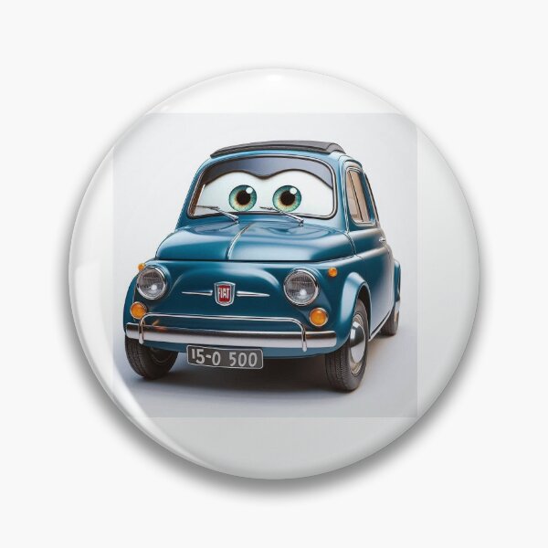 Item preview, Cute Cartoon Fiat 500 – Classic Italian Car with Eyes designed and sold by BLOODMAN.