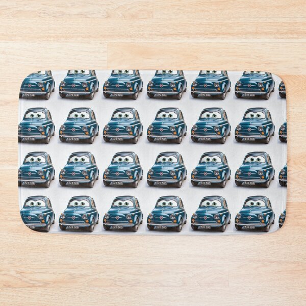 Item preview, Cute Cartoon Fiat 500 – Classic Italian Car with Eyes designed and sold by BLOODMAN.