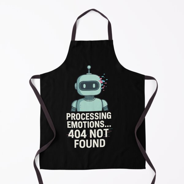 Item preview, Processing Emotions... 404 Not Found – Glitch Robot T-Shirt Design designed and sold by Josinta.