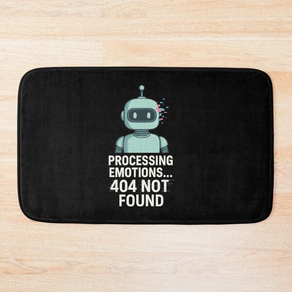 Item preview, Processing Emotions... 404 Not Found – Glitch Robot T-Shirt Design designed and sold by Josinta.