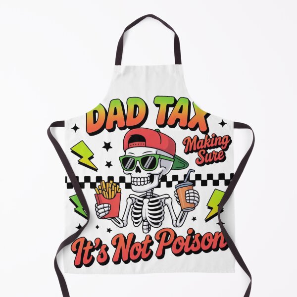 Item preview, Skeleton Dad Tax Design | Funny Fries & Soda Illustration designed and sold by ARTReMi.