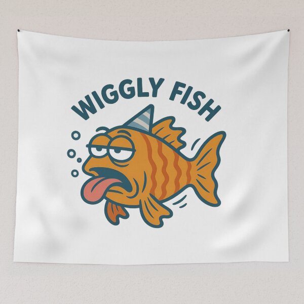 Item preview, Wiggly Fish – Party’s Over Edition designed and sold by ALITOPRINCE.