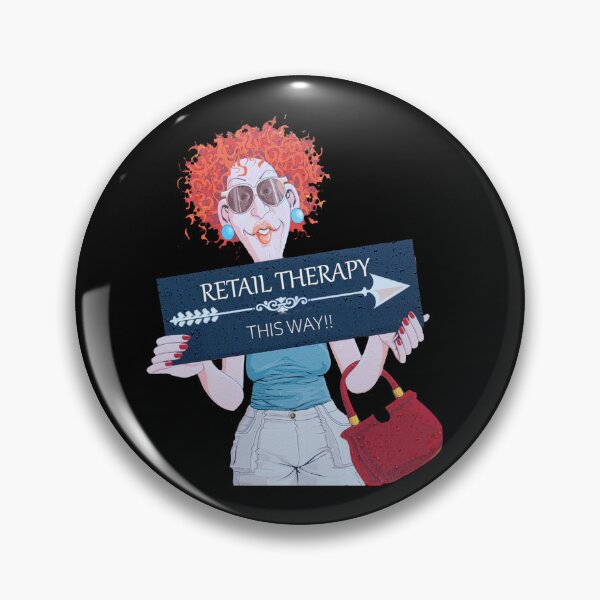 Item preview, Funny Retail Therapy Shopping Poster  designed and sold by KALEIDOSCOPE UK.