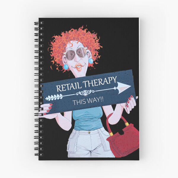 Item preview, Funny Retail Therapy Shopping Poster  designed and sold by KALEIDOSCOPE UK.