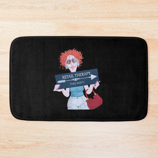 Item preview, Funny Retail Therapy Shopping Poster  designed and sold by KALEIDOSCOPE UK.