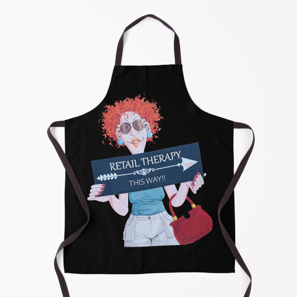 Item preview, Funny Retail Therapy Shopping Poster designed and sold by KALEIDOSCOPE UK.