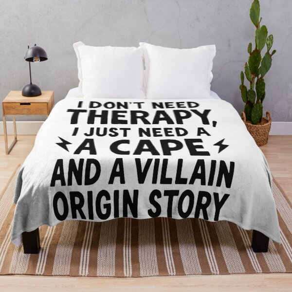 Item preview, No Therapy Needed Villain Origin Story designed and sold by Owcomm.