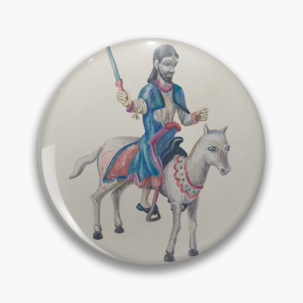 Item preview, Bulto of Santiago watercolor designed and sold by betsku.