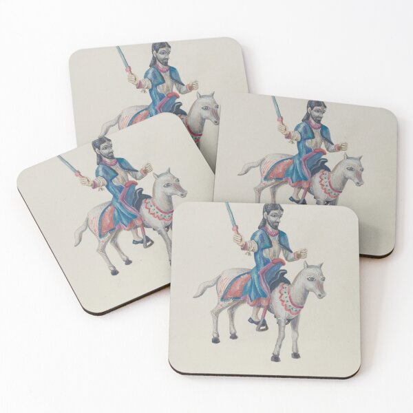 Item preview, Bulto of Santiago watercolor designed and sold by betsku.