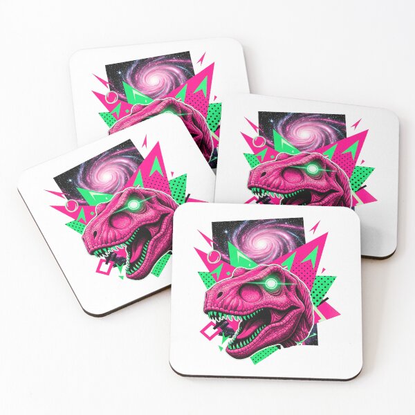 Item preview, T-Rex Dinosaur Retro Sci-Fi Galaxy Collage  designed and sold by Yellow Fox.