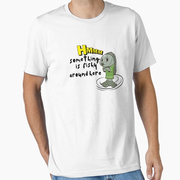 Item preview, funny cartoon fish saying designed and sold by ZMaria.