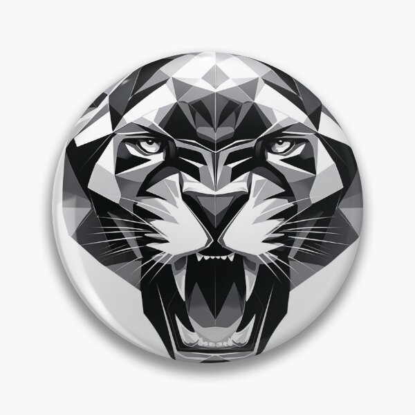 Item preview, Symmetric Roar – Geometric Panther Vector Art designed and sold by Alphakenon.