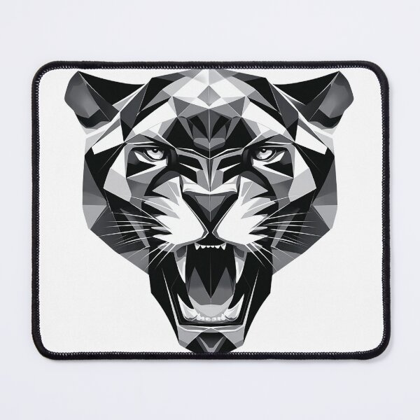 Item preview, Symmetric Roar – Geometric Panther Vector Art designed and sold by Alphakenon.