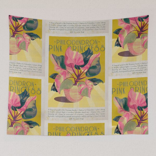 Item preview, Philodendron Pink Princess Retro Vibes designed and sold by by3cats.