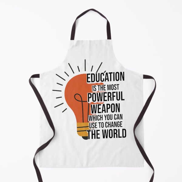 Item preview, Education Is the Most Powerful Weapon – Inspiring Quote Design for Change and Knowledge designed and sold by ArtsyExplorer.