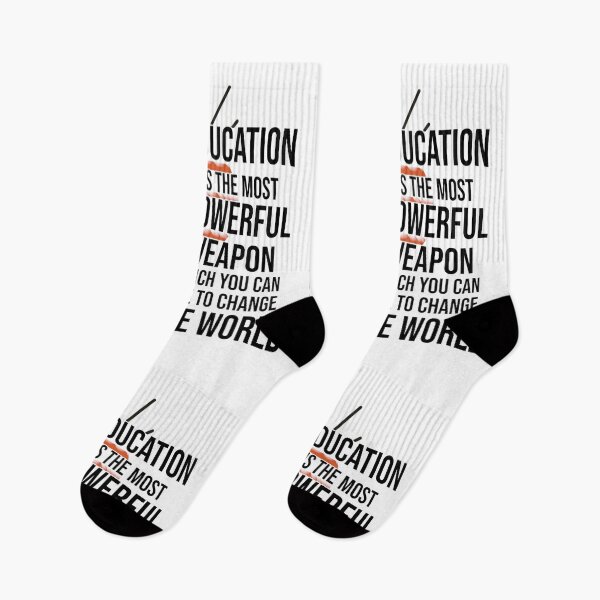 Item preview, Education Is the Most Powerful Weapon – Inspiring Quote Design for Change and Knowledge designed and sold by ArtsyExplorer.