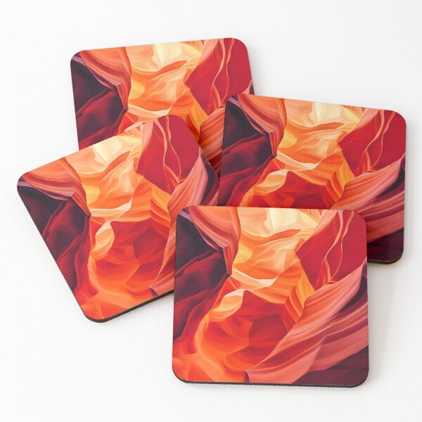 Item preview, Stunning Abstract Red Canyon Landscape Artistry Scene designed and sold by Artessie.
