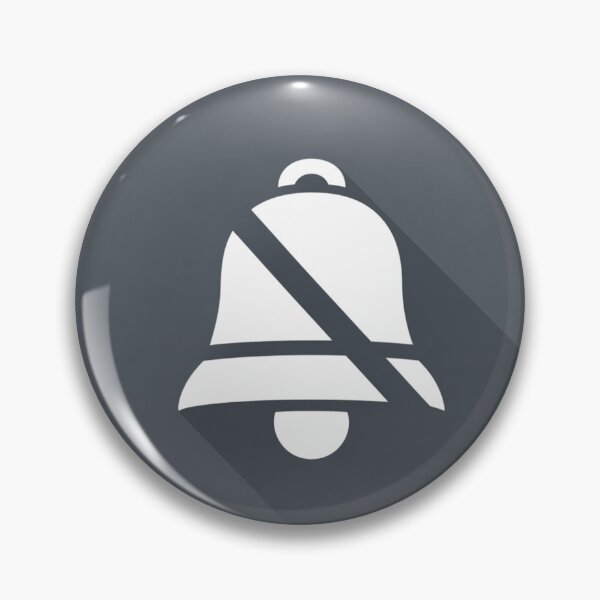 Item preview, Muted Bell Icon – Flat Silenced Notification Symbol designed and sold by Alphakenon.