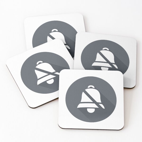 Item preview, Muted Bell Icon – Flat Silenced Notification Symbol designed and sold by Alphakenon.
