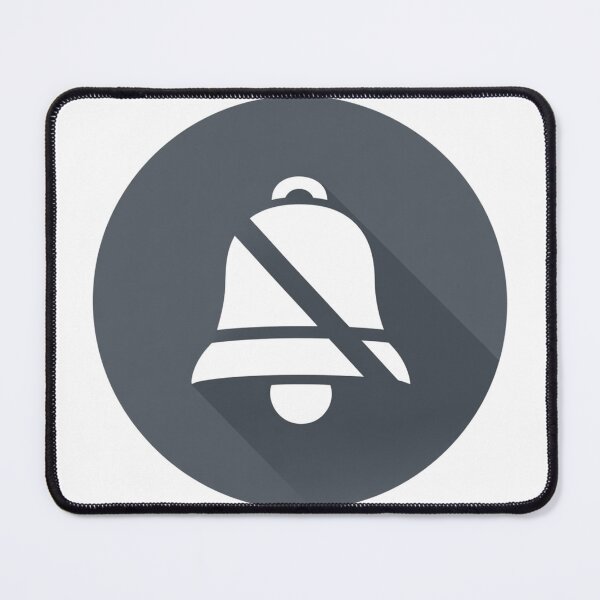Item preview, Muted Bell Icon – Flat Silenced Notification Symbol designed and sold by Alphakenon.