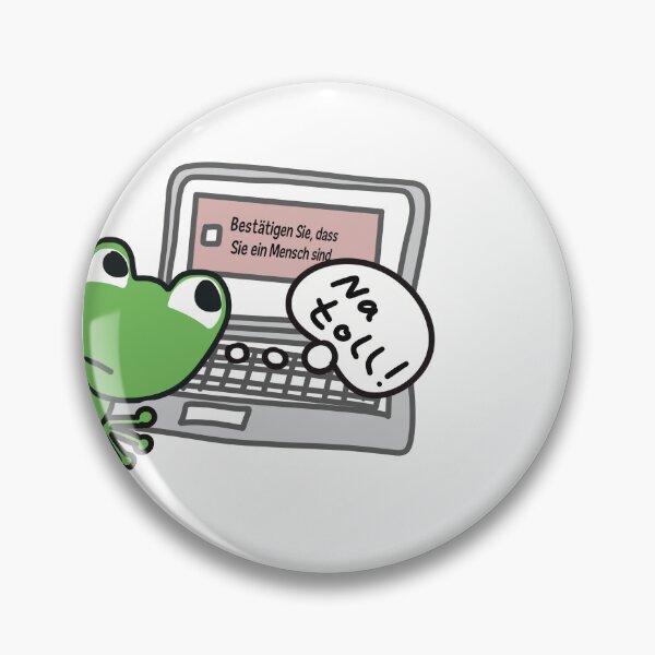 Item preview, Confirm that you are human, funny frog designed and sold by CrocoDi.