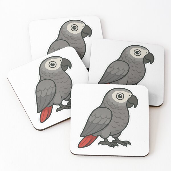 Item preview, African Grey Parrot – Intelligent Jungle Bird designed and sold by Dark Side of The Merch.