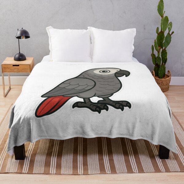 Item preview, African Grey Parrot – Intelligent Jungle Bird designed and sold by Dark Side of The Merch.