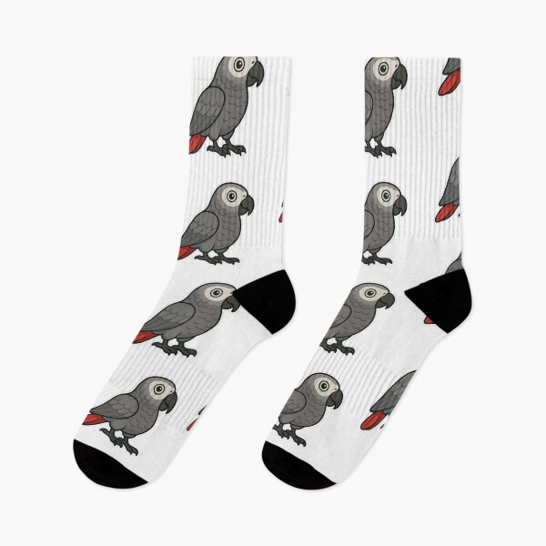 Item preview, African Grey Parrot – Intelligent Jungle Bird designed and sold by Dark Side of The Merch.