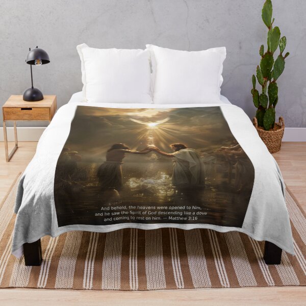 Item preview, The Baptism of Jesus Christ in the Jordan River – Matthew 3:16 Verse designed and sold by Meruem420.