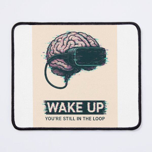 Item preview, Wake Up – Simulation Theory VR Brain Glitch Design designed and sold by JuliJoy.