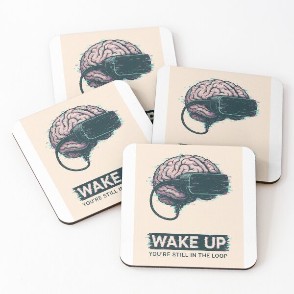 Item preview, Wake Up – Simulation Theory VR Brain Glitch Design designed and sold by JuliJoy.
