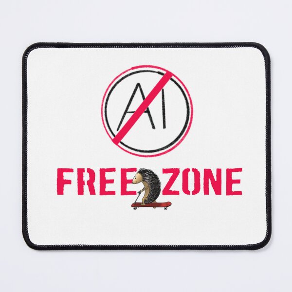 Item preview, AI Free Zone designed and sold by CrocoDi.