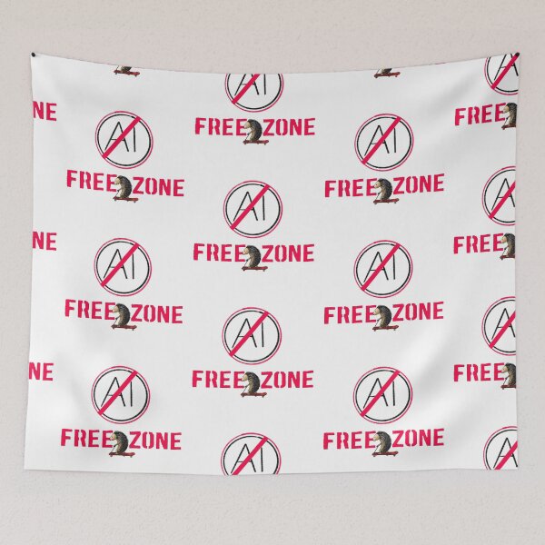 Item preview, AI Free Zone designed and sold by CrocoDi.