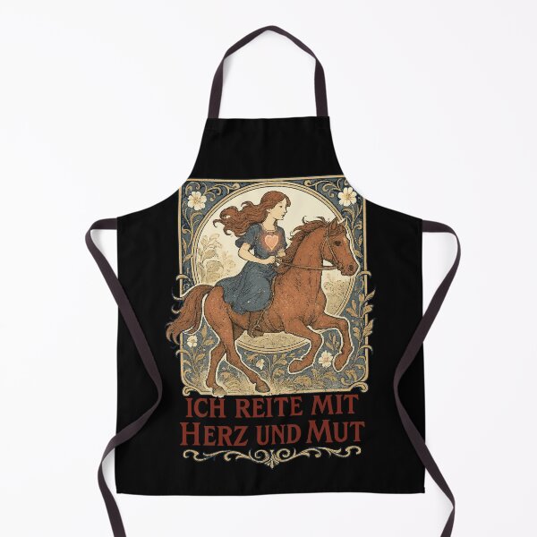 Item preview, I Ride With Heart And Courage Horses Girls designed and sold by LuminOrb.