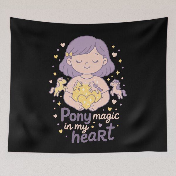 Item preview, Pony Magic In My Heart Horses Girls designed and sold by LuminOrb.