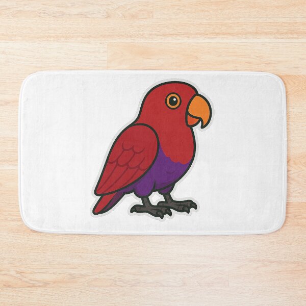 Item preview, Eclectus Parrot Female – Tropical Red & Purple Lori Sticker designed and sold by Dark Side of The Merch.