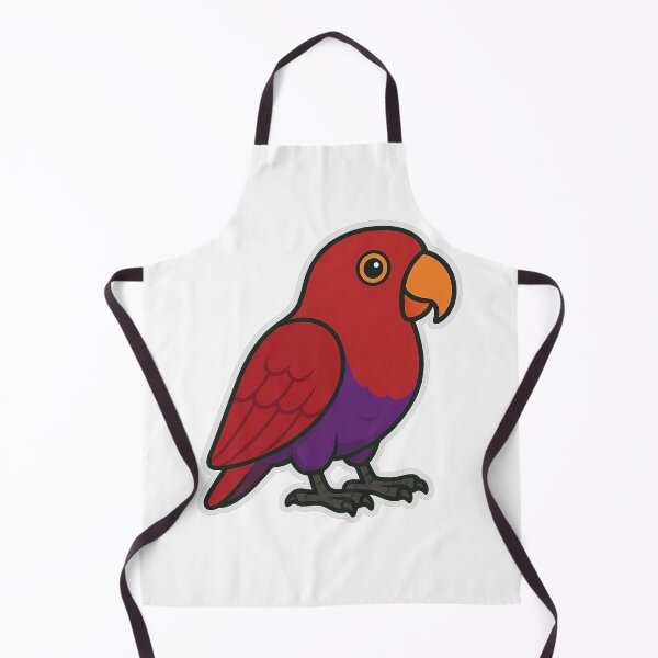 Item preview, Eclectus Parrot Female – Tropical Red & Purple Lori Sticker designed and sold by Dark Side of The Merch.