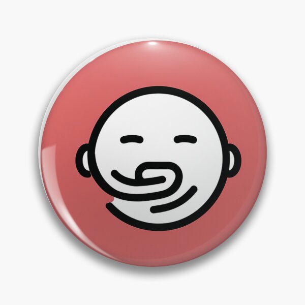 Item preview, Buffering Face – Round Head Icon with Spinning Mouth Symbol designed and sold by Alphakenon.