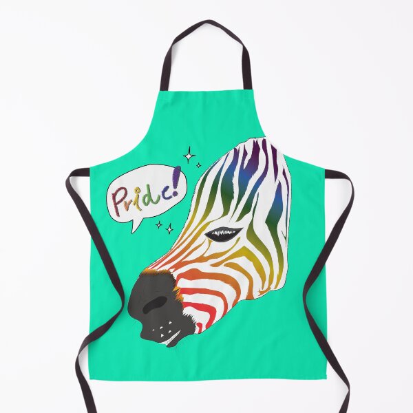 Item preview, LGBTQ Pride Collection Pride Zebra head with rainbow font designed and sold by Miza Drops.