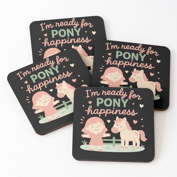 Item preview, I'm Ready For Pony Happiness Horse Motif designed and sold by LuminOrb.