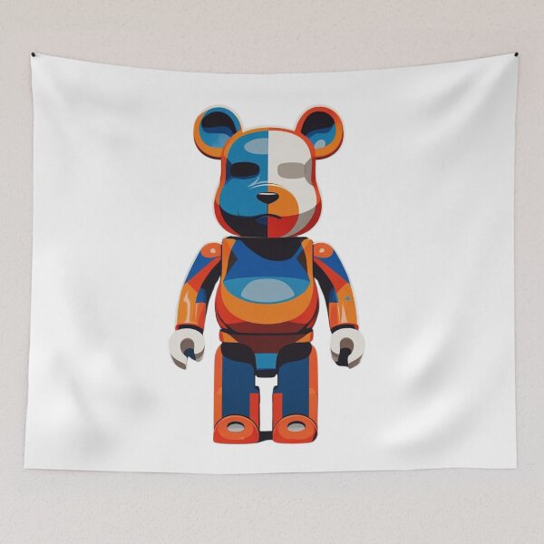 Item preview, Bearbrick in blue classic T-shirt designed and sold by Nichapa.