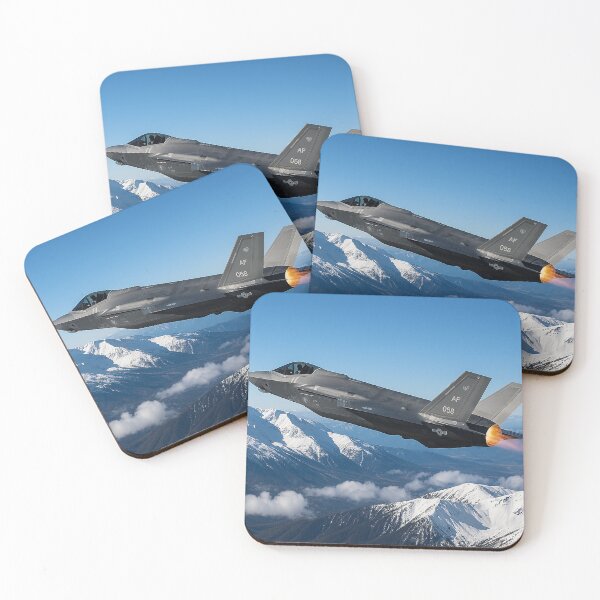 Item preview, F-35A Lightning II Over Snowy Mountains designed and sold by Skyframe Aviation.