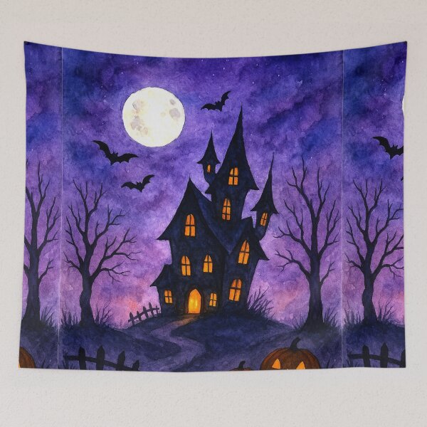 Item preview, The Haunted House , Watercolour  designed and sold by FarieArt.