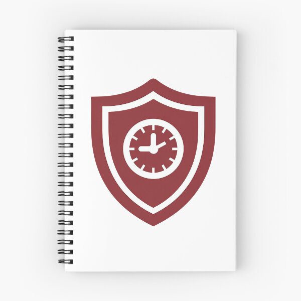 Item preview, Minimalist Clock Shield Emblem – Time Protection Symbol Design designed and sold by Alphakenon.