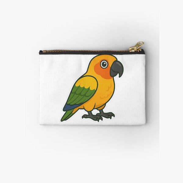 Item preview, Sun Conure – Vibrant Tropical Parrot Sticker designed and sold by Dark Side of The Merch.